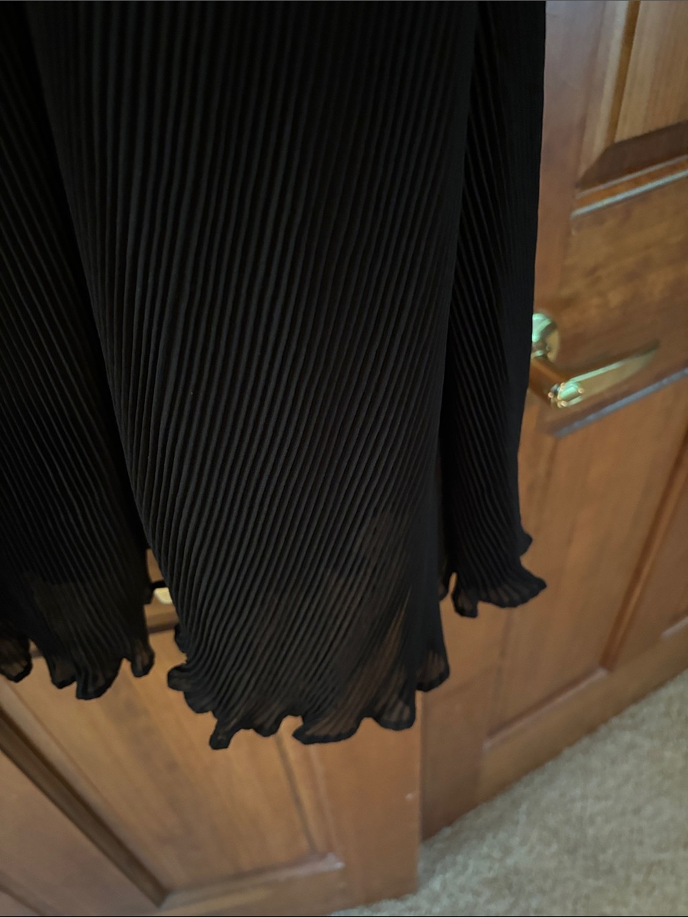 Siena Studio Black Sleeveless Midi Dress with Sculpted Ruffle Trim - Picture 10 of 13